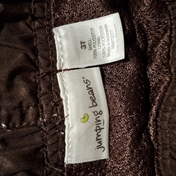 Jumping Beans boys size 3T brown mesh lined wind pants, EUC - Picture 3 of 3